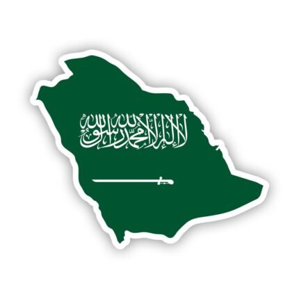 Saudi Map Sticker