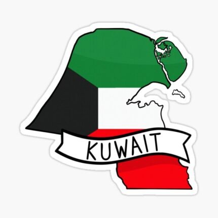 Kuwait Map Sticker